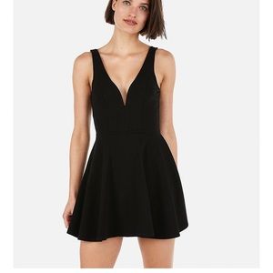 Express V-wire skort fit and flare dress